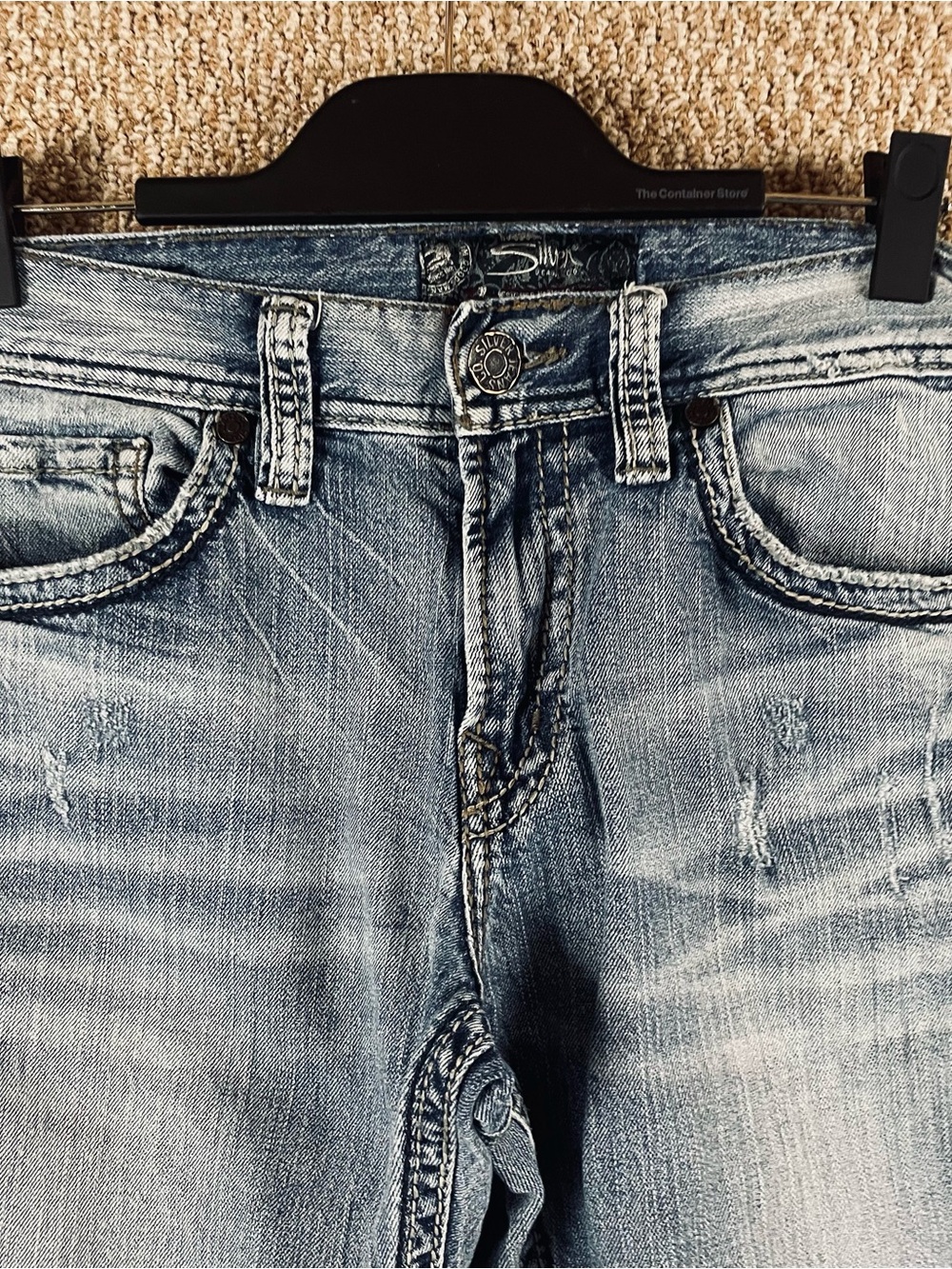 Silver ZAC Jeans Men 30x32 Blue Straight Relaxed Cowboy Western Denim T586 - Picture 2 of 14